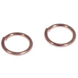 Anneau, 7 Mm Ø, Or Rose, 1mm, 30 Pces