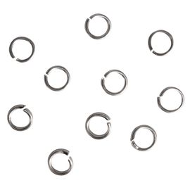 Anneaux Larges, 10mm Ø, Platine, 2mm, 10 Pces