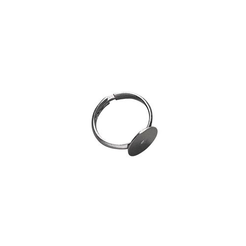 Bague À Décorer Avec Rondelle, 12mm Ø, Platine, 2 Pces