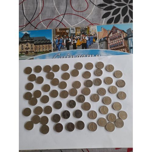 Vends 65 Pièces Françaises Modernes Du 20e Siècle De 0.50 Francs 1965 À 2000