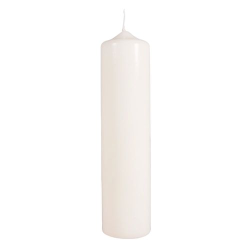 Bougie, 6cm Ø, Crème, 25cm