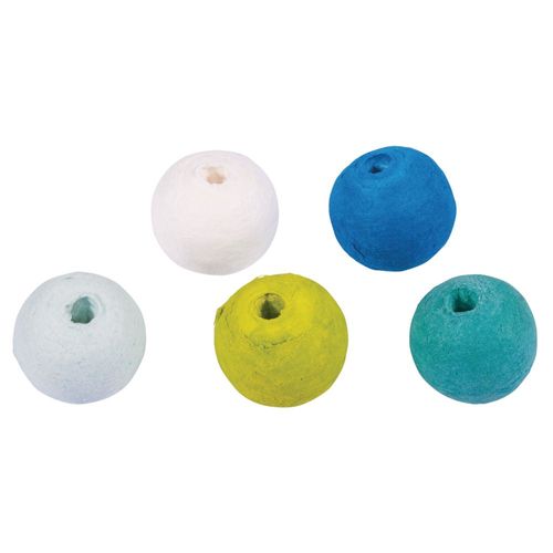 Boules D'ouate, 2,2cm Ø, Bleu - Vert, Couleurs Assorties, 25 Pces