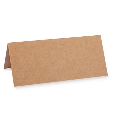 Carte De Table Double,Kraf, Fsc Rec Cred, Kraft, 100x90mm, 220g / M², 5 Pces