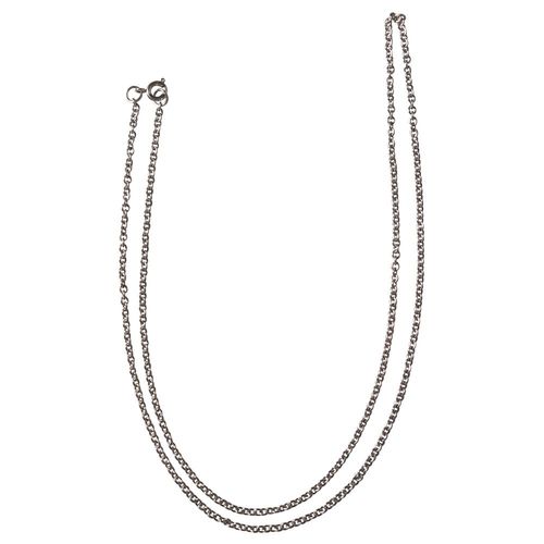 Chaîne À Maillons Inox 60cm, 2,5mm Ø, Platine, Av. Rondelle - Ressort, 1 Pce