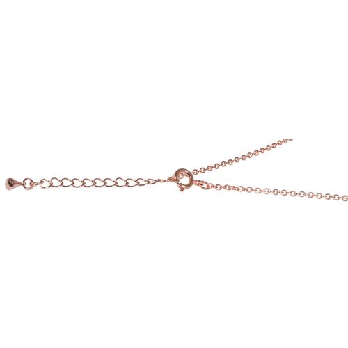 Chaîne À Maillons 2 Mm Avec Fermoir Or Rose
