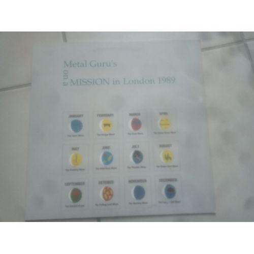 The Mission Metal Guru's On A Mission Lp Live London 89 