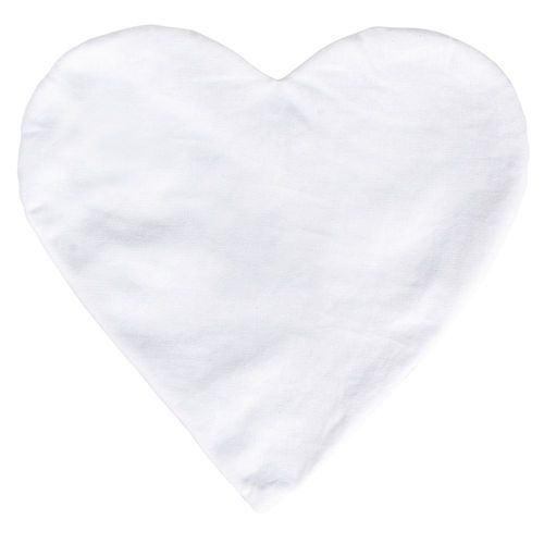 Enveloppe De Coussin Coeur, 30cm Ø, Blanc Naturel, 190g / M², Pour Coudre, 1 Pce.