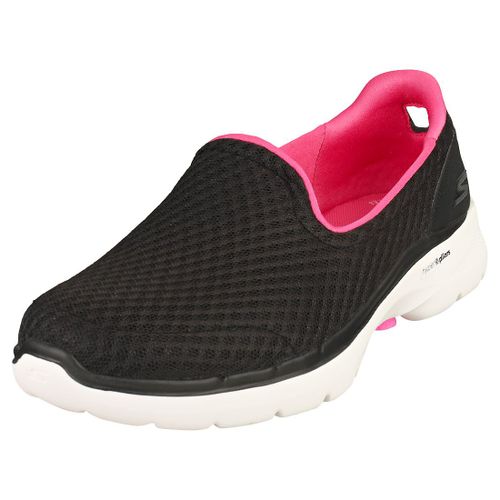 Skechers Go Walk 6 Chaussures De Marche Noir Rose