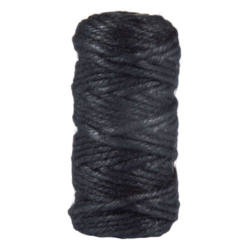 Fil De Jute, 6 Plis, 6mm Ø, Noir, Bobine 35m