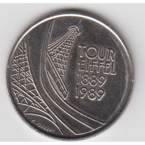 France, 5 Francs Tour Eiffel, Centenaire De La Construction, 1989.