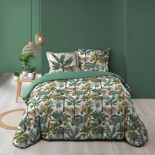 Parure Housse Couette 240x220 Cm Palmiers Tropicaux