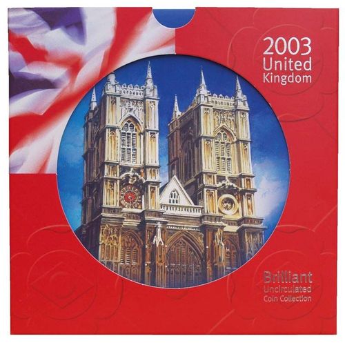 Royaume Uni 2003 Coffret Brillant Universel De 10 Monnaies