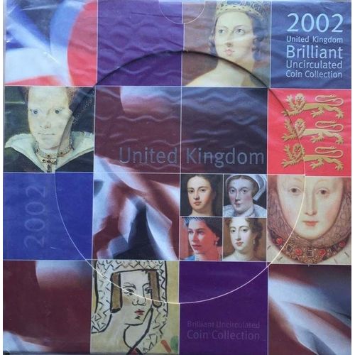 Royaume Uni 2002 Coffret Brillant Universel De 10 Monnaies