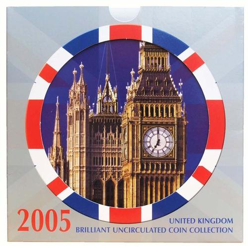 Royaume Uni 2005 Coffret Brillant Universel De 10 Monnaies