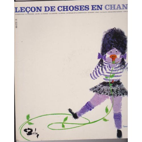 25 Cm  Livret  10 Pages 33 Rpm - Leçon De Choses En Chansons -Michèle Valory -  Mario Bua - Danièle Licari -  Dessins Salles - Barclay  80 272 - 