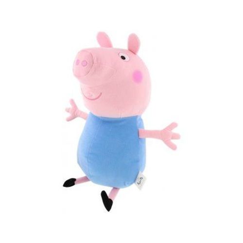 Grande Peluche Peppa Pig : George 50 Cm - Peluche Licence - Cochon - Grand Doudou Enfant