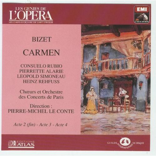 Carmen - Bizet - Edition Atlas - Collection Les Genies De L'opera - Ope-Cd-1077
