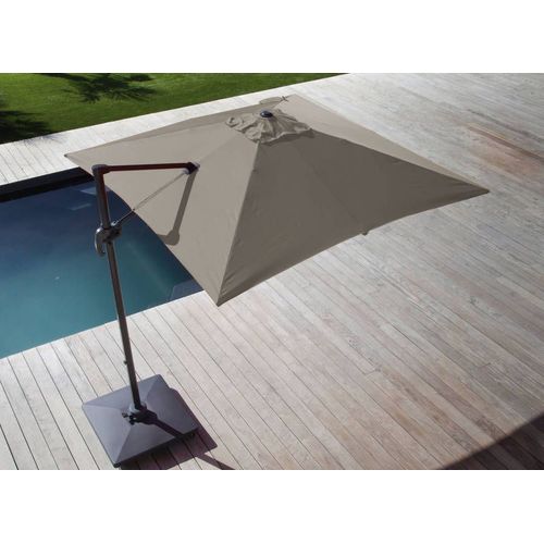 Parasol Déporté Carré En Aluminium 3x3m Roma