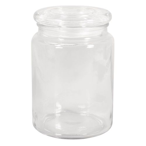 Pot En Verre Avec Couvercle En Verre H 14 Cm 900ml