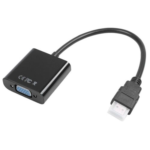 Adaptateur de câble HDMI 1080P à VGA, convertisseur pour PC portable sans alimentation, Raspberry Pi-Black, Version améliorée