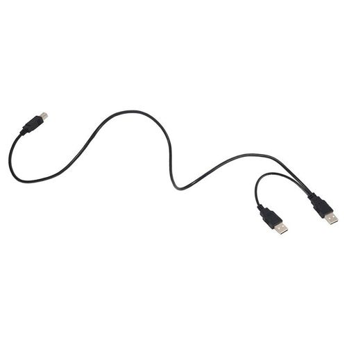 Câble double USB 2.0 mâle vers Standard B mâle Y 80cm pour imprimante et Scanner et disque dur externe