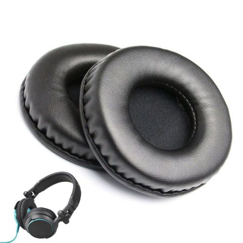 Housse De Protection Noire Pour Écouteurs, 1 Paire De Coussinets D'oreille, Étui De Protection Haute Élasticité Pour Sony Mdr-V55 Mdr-7502 Pièces D'écouteurs