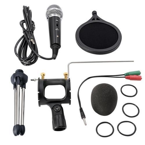 Microphone Professionnel À Condensateur Pour Enregistrement Et Diffusion Sur Pc, Pour Ordinateur De Bureau, Ordinateur Portable, Chat