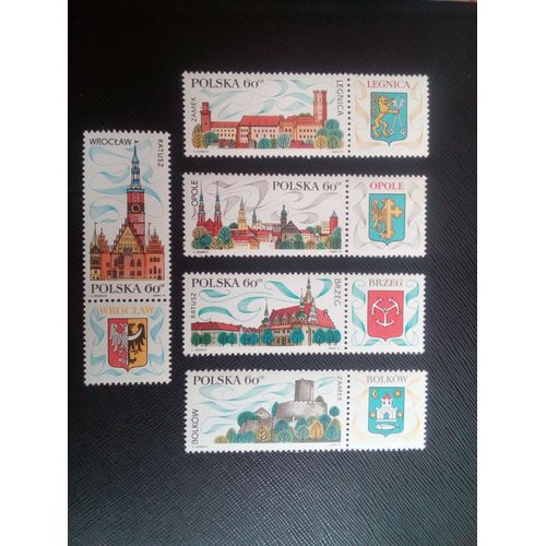 Timbre Pologne Yt 1851 A 1855 Séries: Publicité Touristique 1970 ( 030306 )