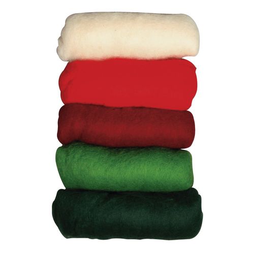 Laine Vierge, Mix Hiver "Christmas Greetings", Toison, 5 Couleurs À 20g