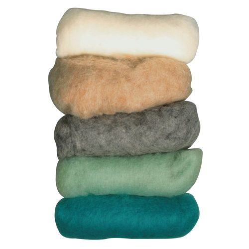 Laine Vierge, Mix Hiver "Winter Lights", Toison, 5 Couleurs À 20g