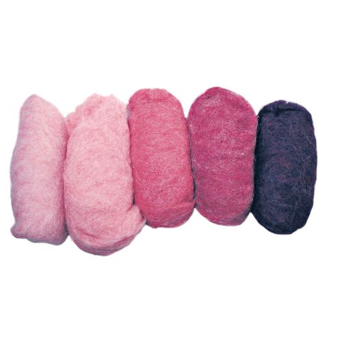 Laine Vierge, Mouchetée, Teintes Roses, Toison, 5couleurs À 20g