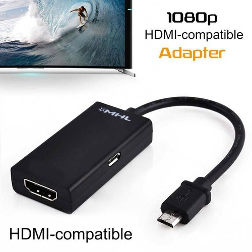 Adaptateur Micro USB S2 vers HDMI 1080P, convertisseur compatible avec Android, Samsung, Huawei