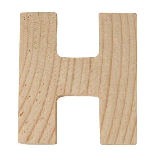 Lettres En Bois, 5x1cm, "H"