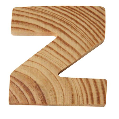 Lettres En Bois, 5x1cm, "Z"