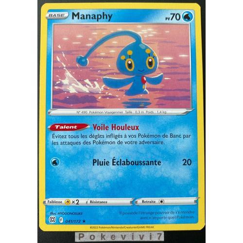 Carte Pokemon Manaphy 041 / 172 Rare Star Etincelantes Eb09