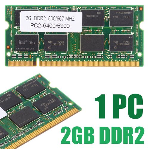 Ram Ddr2 Pc2 6400/5300 Mhz, 800/667 Broches, Non Ecc, Pour Ordinateur Portable Dell Hp, Acer Et Asus, 1 Unité