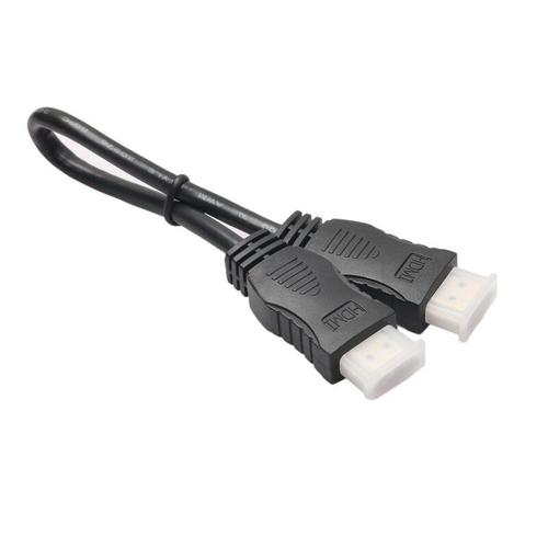 Câble HDMI 1.4 mâle vers mâle, 20cm, 28 AWG, noir, pour HDTV Cat 2 / CL2/FT4, nouveauté