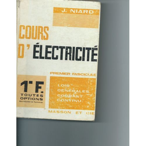 Cours D'électricité J Niard