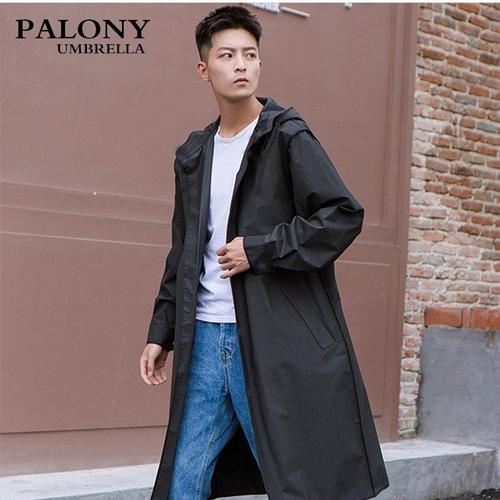 PALONY-Long manteau imperméable pour homme Manteau EVA imperméable