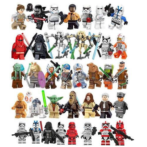 37 Pièces Star Wars Mini Figurines Stormtrooper Impérial Guerre Des Clones Figurines Blocs De Construction