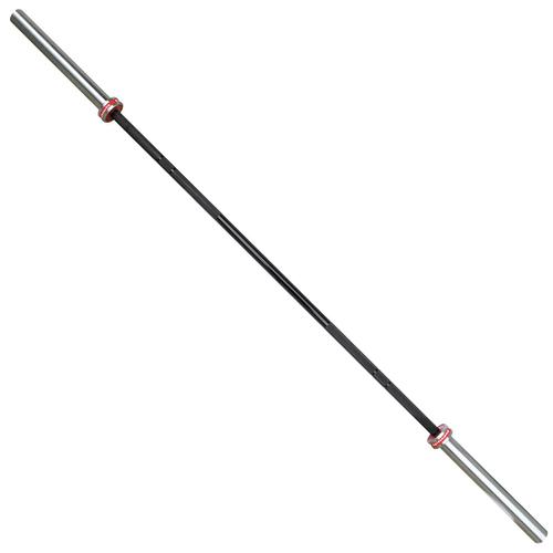 Barre Musculation "Barbell" En Aluminium 220cm Ø 50mm + 2 Stop Disques | 15 Kg