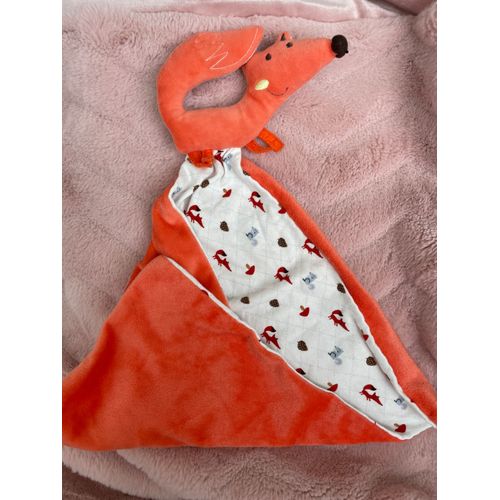 Renard Vertbaudet Doudou Plat Orange 