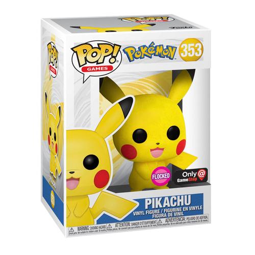 Funko Pop Pokemon : Pikachu Flocké Flocked # 353