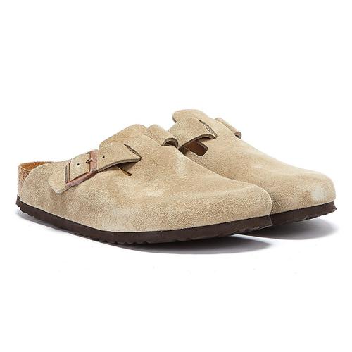 Birkenstock Chaussures Boston Soft Footbed Taupe