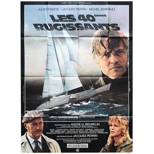 Les Quarantiemes Rugissants / Les 40 Emes Rugissants - Véritable Affiche De Cinéma - Format 120x160 Cm -Christian De Chalonge, Jacques Perrin, Julie Christie, Michel Serrault - Année 1982