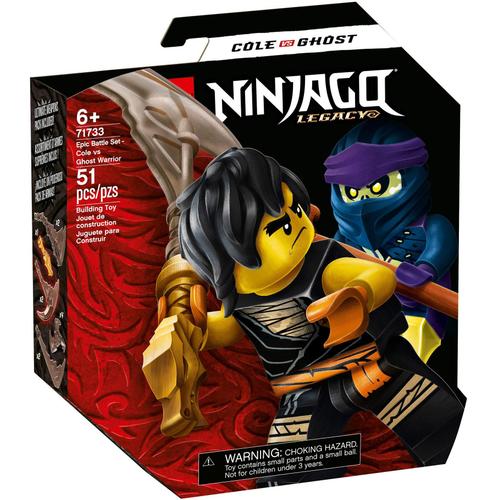 Lego Ninjago - Set De Bataille Épique - Cole Contre Le Guerrier Fantôme - 71733