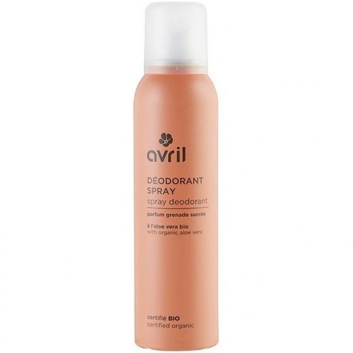 Avril - Déodorant Spray Grenade Sucrée - 150ml - Certifié Bio 
