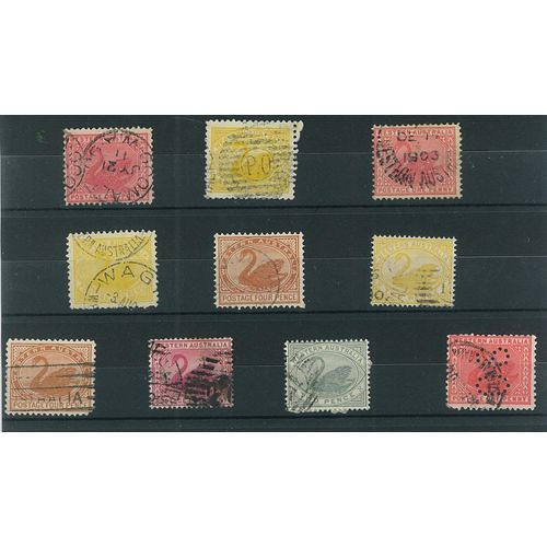 Collection De Timbres Australie Occidentale Obl...