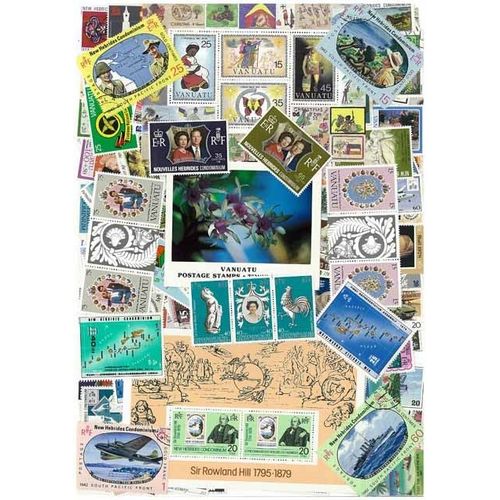 Collection De Timbres Nlles Hebrides Vanuatu Ob...