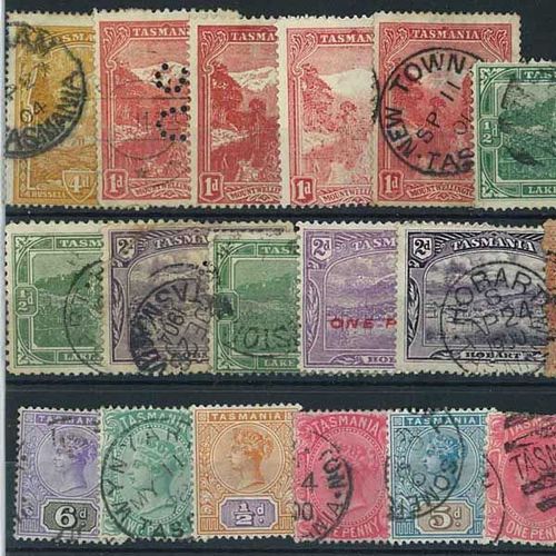 Collection De Timbres Tasmanie Oblitérés : Qté ...